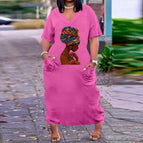 Pink headscarf for women / XL
