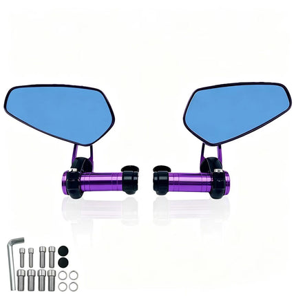 Motorcycle Off-Road Vehicle Modified Universal Folding Mirror Mount Reflective Mirror Cnc Aluminum Alloy Rearview Mirror