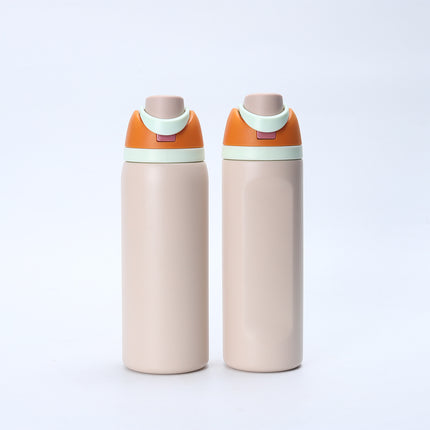 16/24OZ Thermos Cup One-touch Pop-open 304 Stainless Steel Double DrinkWater Bottle Hidden Handle Suitable for Outdoor,Daily Use