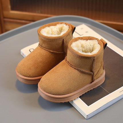 Children's Snow Boots Winter New fleece-lined Thickened Winter Boots Girls Soft Sole Cotton Boots Boys Baby Cotton Shoes