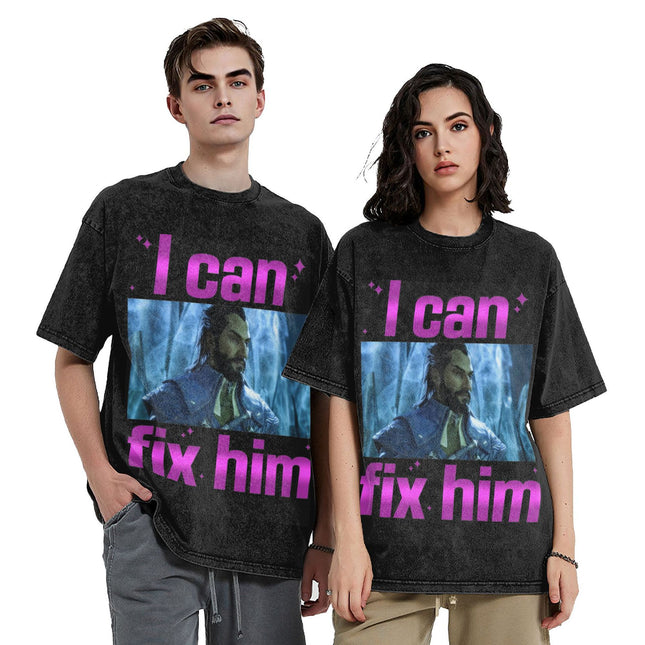 I Can Fix Him Lucanis Dellamorte Washed t Shirt Streetwear H