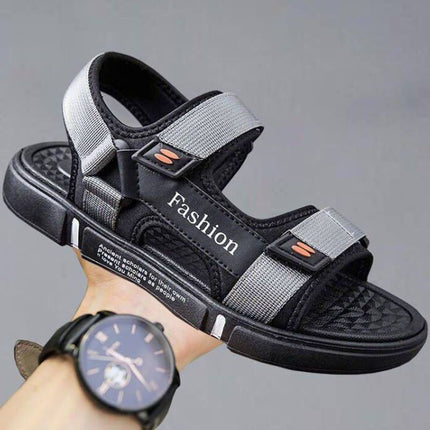 Sandals Men's Non-slip Deodorant Summer Outfit Car-driving Shoes Trendy Wear-resistant Internet Celebrant Leisure Sports Beach Shoes for Teenagers