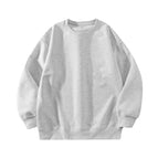 Light gray [anti-wrinkle and non-pilling] | Round neck sweatshirt] / S [recommendation 45-55kg ]