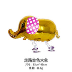 Walking Golden Elephant (with rope)