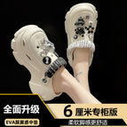 White 6cm [double belt bear] / 38-39 [37-38 Foot Shoot]]
