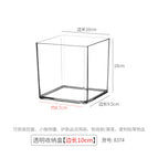8374.uncovered square box 10*10cm