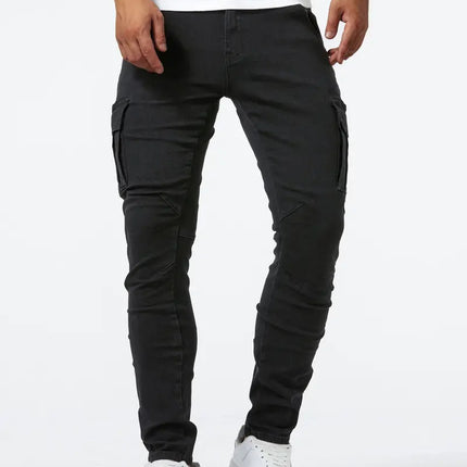 Foreign Trade Men's Workwear Casual Pants AliExpress Amazon Men's Denim Workwear Pants Men's Multi-Bag Pants Labor Protection Pants