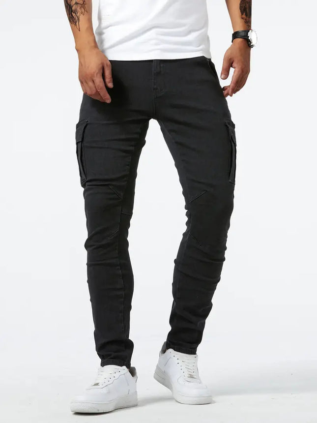 Foreign Trade Men's Workwear Casual Pants AliExpress Amazon Men's Denim Workwear Pants Men's Multi-Bag Pants Labor Protection Pants