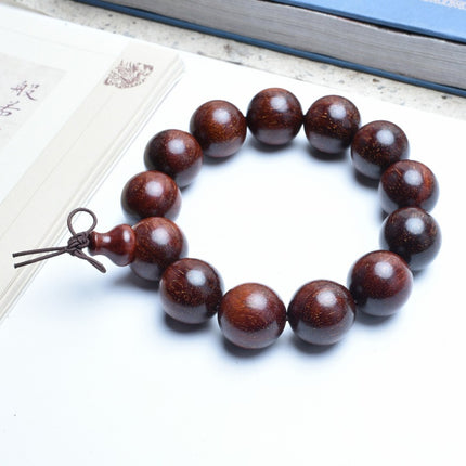 Venus Old Material Zambia Lobular Red Sandalwood Handheld Chain High Oil Mimi Buddha Bead String New Chinese Style Ornament for Men and Women