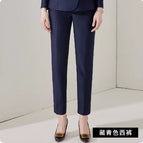 Navy blue suit pants / S