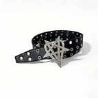 Star Rhinestone Pneumatic Eye Belt / 110cm