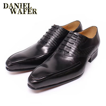 Men's Business Formal Leather Shoes British Style Brown Retro Oxford Shoes Wedding Groom's Shoes Brogue Carved Men's Shoes