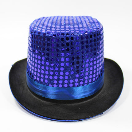 British Retro Gentleman Hat Black High Top Jazz Hat Stage Magic Hat Kidsren's Performance Hat Fashion High Top Hat