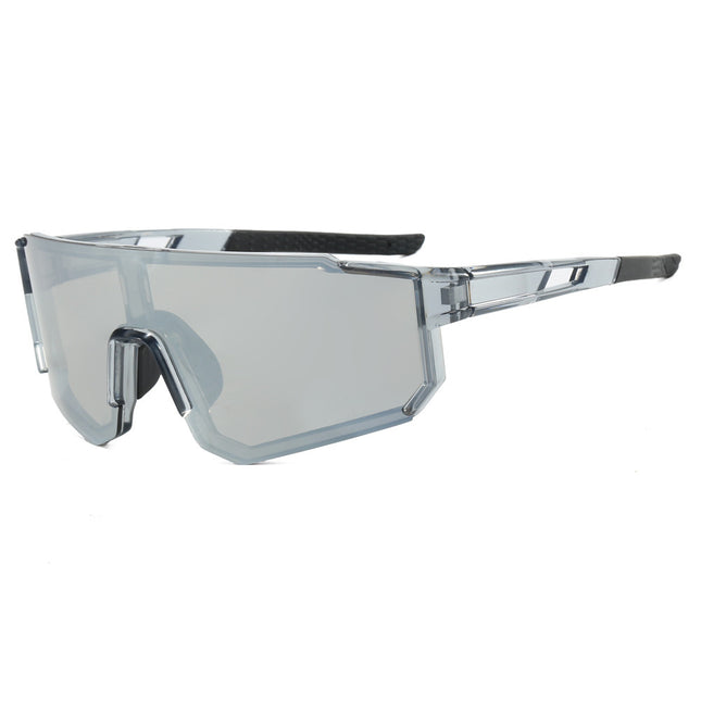 2024 New Outdoor Color-Changing Cycling Glasses for Men and Women One-Piece Large-Frame Sunglasses Bicycle Fashion Sports Sunglasses