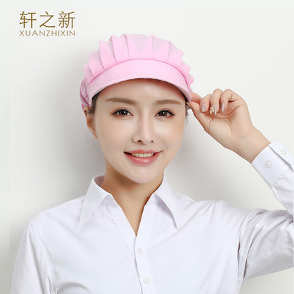 Breathable Net Hat Catering Special Kitchen Chef Food Factory Workshop Anti-oil Smoke Dust-proof Anti-hair-drop Working Cap Female