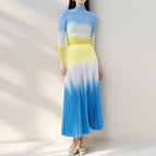 Blue / 90cm overskirt T-shirt suit