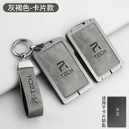 Feifan card model-double-sided leather crescent buckle taupe
