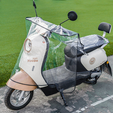 Electric Vehicle Head Central Control Rain Cover Electric Vehicle Transparent Handlebar Cover Instrument Panel Windshield Cover Universal Dustproof Waterproof Cover