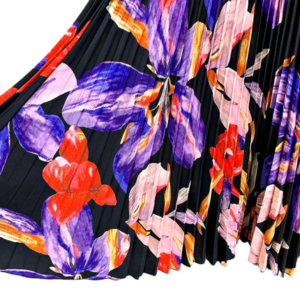 Folded Stylish Printed Top Two-Piece Autumn New High-End Fashionable Elegant Commuter Stretch T-Shirt Women's Clothing