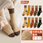 [Heat Storage Lock Temperature] 10 Double Pack Combination A / Winter padded stockings (35-40 free size)