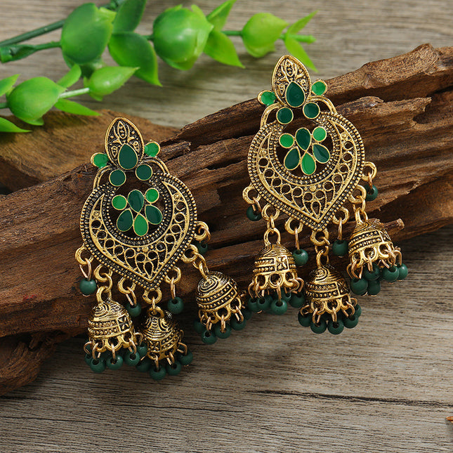 Carefully Selected Cross-Border Jewelry, European and American Fashion Tassel Earrings, Bohemian Alloy Personalized Ear Studs, Earrings, and Ear Accessories for Women