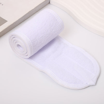 European and American Simple Solid Color Velcro Hairband Women's Transparent Hairband Air Beauty Face Wash Clean Bread Turban Hair Accessories