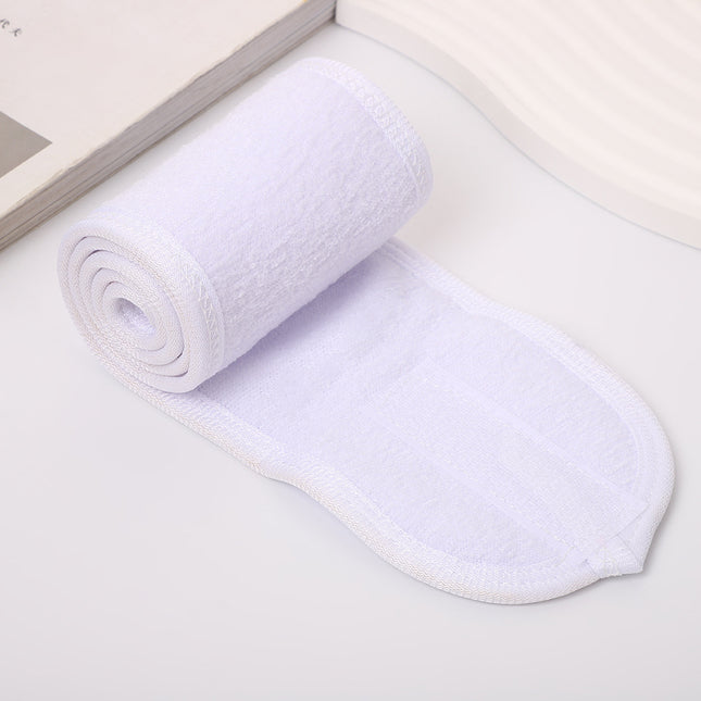 European and American Simple Solid Color Velcro Hairband Women's Transparent Hairband Air Beauty Face Wash Clean Bread Turban Hair Accessories