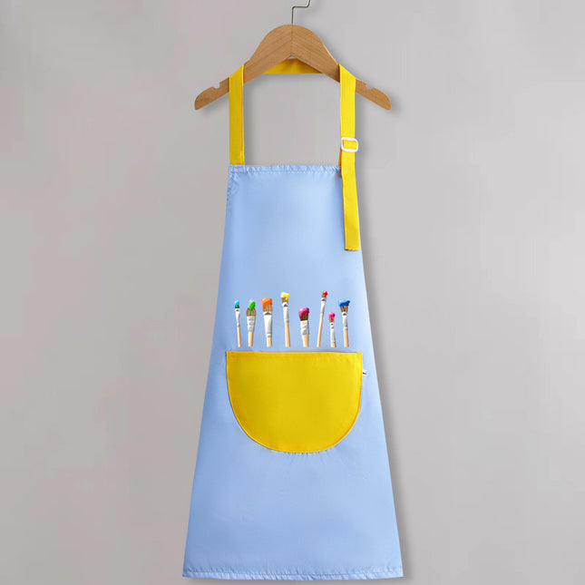 Children's apron painting waterproof antifouling studio cartoon apron big children's kindergarten apron overalls custom logo