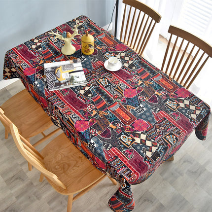 Ethnic Bohemian Fabric Printed Cotton and Linen Small Floral Pastoral Style Clothing Fabric Retro Southeast Asia