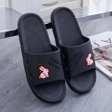 Mid-Soled Slippers for Women's Summer Outer Wear, Fashionable Soft-Soled Versatile Non-Slip Bathing Home Ladies' Middle-Aged and Young Mother's Shoes
