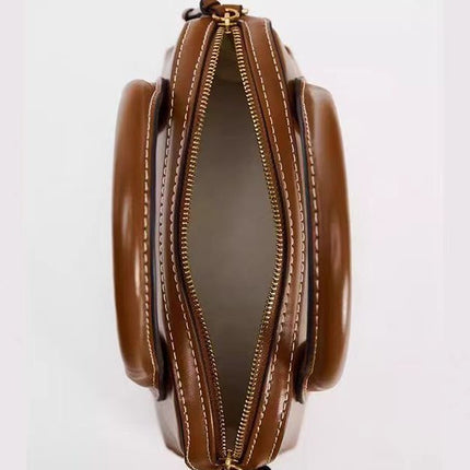 PU Bowling Crossbody Bag / Sac Bowling Bandoulière PU