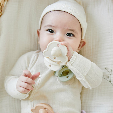 ins newborn anti-flatulence food grade silicone pacifier 0-6 months baby sleeping super soft pacifier