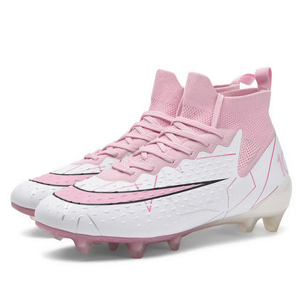 New Cross-Border Large-Size Adult Soccer Shoes for Practical Use, Youth Long-Stud Ag, Multi-Stud Tf Student Training Shoes, Mid-Top