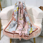Flower paper-blue pink / Above 175cm