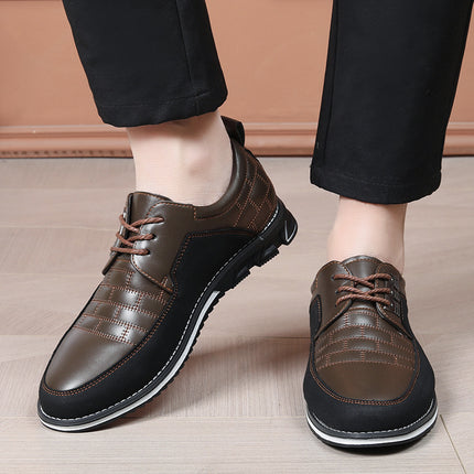 Cross-border Amazon Board Shoes Men's New Shoes Summer Fashion Men's Shoes Casual Shoes plus size British Style Lace-up