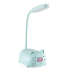 Blue [piggy desk lamp + first gear switch + usb data cable]
