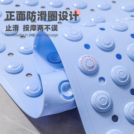Bathroom Anti-slip Mat Massage Anti-fall Toilet Floor Mat with Suction Cup Waterproof and Dirty-resistant Hotel Shower Special Foot Mat