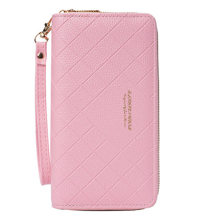 2025 New Large Capacity Wallet Women's Long Student Clutch Bag Double Zipper Korean Women's Key Phone Bag