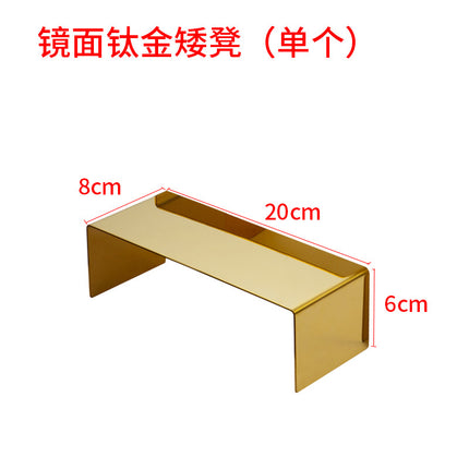 Clothing Store, Shoe Store, and Bag Display Props, High and Low Models, Stainless Steel Shoe and Bag Display Racks, Hot-Selling Cross-Border Items