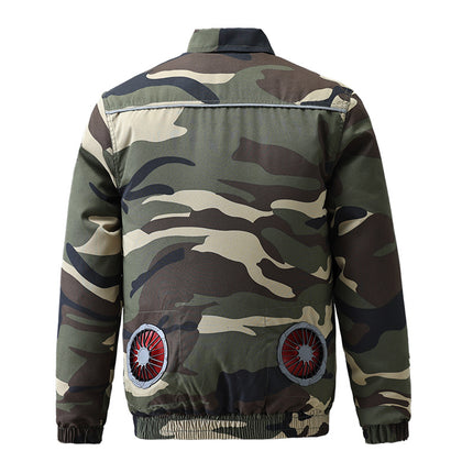 Summer Cooling Air-Conditioned Clothing, Heatstroke Prevention and Cooling, Construction Site Workers' Labor Protection Workwear, Same Style Outdoor Welder Clothing for Men and Women