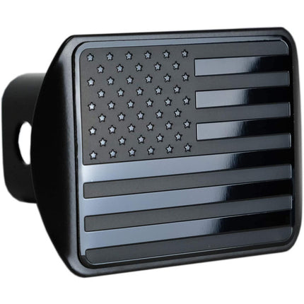3D three-dimensional red national flag metal trailer hook dust plug car plug cover trailer square port plug American trailer cover