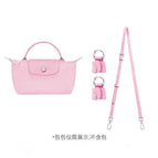 (pink) shoulder strap + punch-free package first layer cowhide / Standard