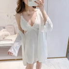 Two piece set white / M