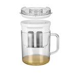 Round yogurt strainer with handle