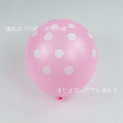 Thickened 12 inch 2.8g polka dot latex balloon wedding wedding party holiday balloon decorative polka dot balloon