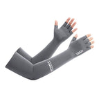 S13 half finger long style-light gray / One size fits all