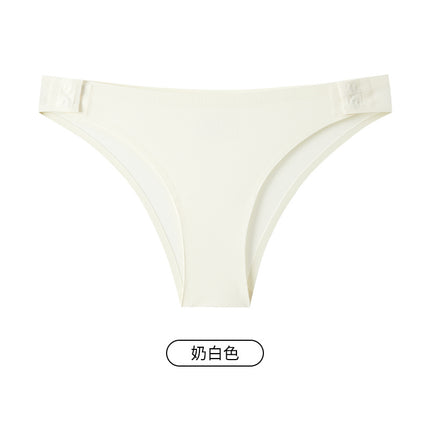 T07 Cross-Border Summer Milk Leather Triangle t Pants Pure Desire Sexy Pure Cotton Antibacterial Crotch Fitness Sports Yoga Underwear for Women