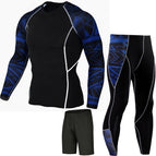 Blue three-piece set---continuous discounts / Xxxl ( 85-95kg )