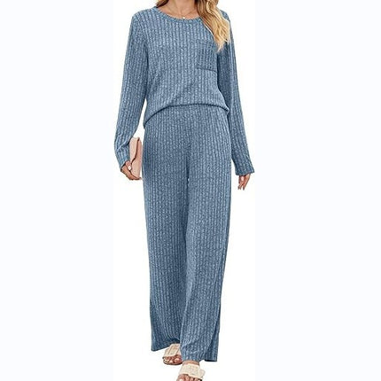 2024 Amazon cross-border autumn and winter New European and American temu pit brushed solid color fashion women's casual style suit