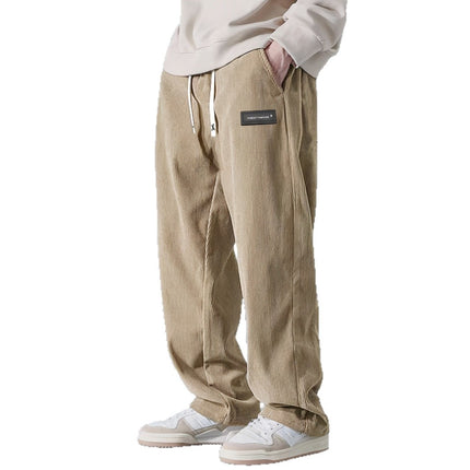 Cross-Border European Size American Casual Pants Amazon's Popular Drapey Smart Pants Barn Style Straight Corduroy Long Pants